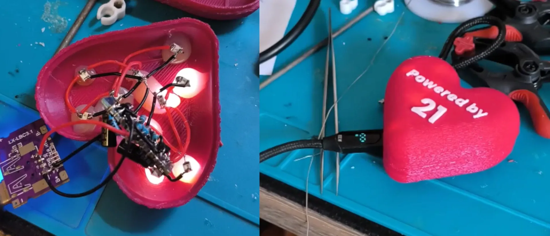 Interaktivni Powerbank: Srce Koje Kuca (3D Štampa & Elektronika)